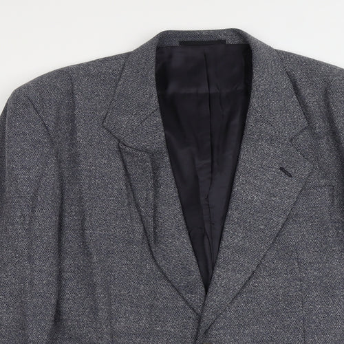 BHS Mens Blue Wool Jacket Suit Jacket Size L Regular
