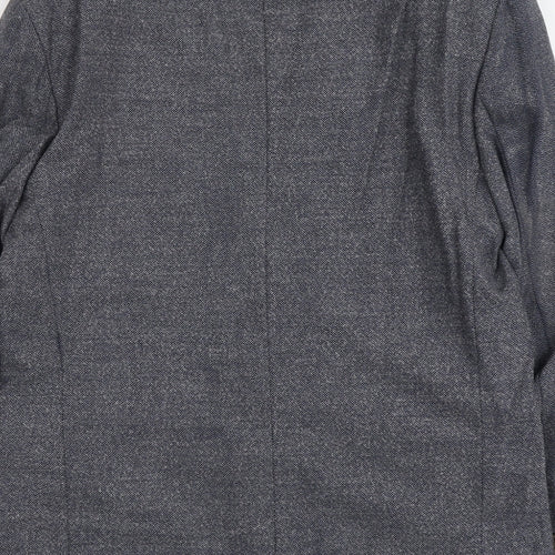 BHS Mens Blue Wool Jacket Suit Jacket Size L Regular