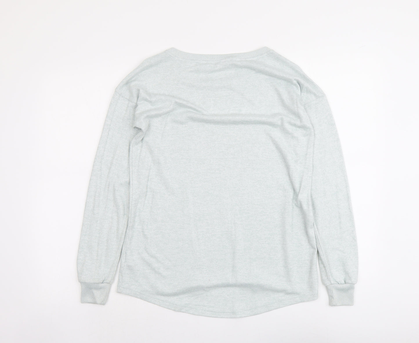 NEXT Womens Green Round Neck Polyester Pullover Jumper Size 8