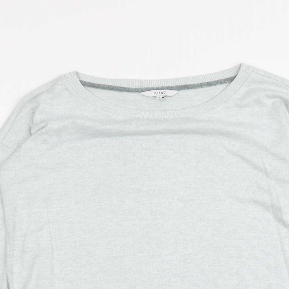 NEXT Womens Green Round Neck Polyester Pullover Jumper Size 8