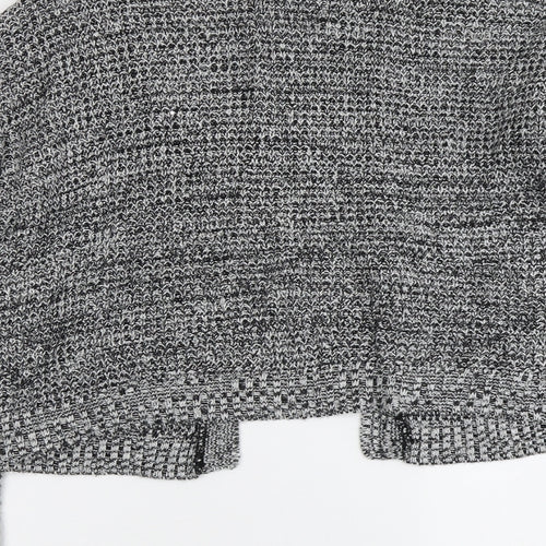 Boohoo Womens Grey V-Neck Acrylic Cardigan Jumper Size M