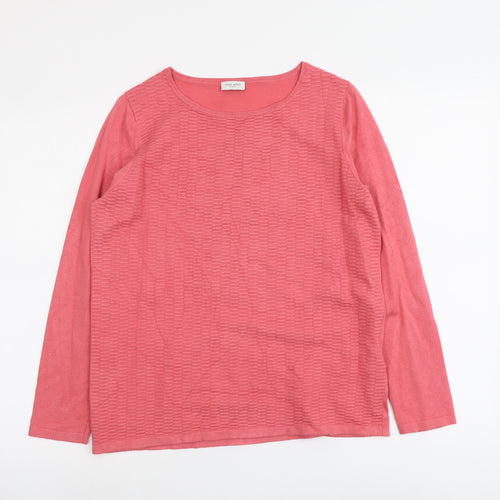Gerry Weber Womens Pink Round Neck Viscose Pullover Jumper Size 8