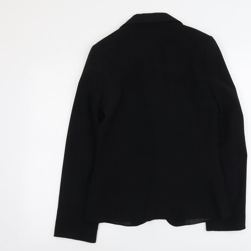 New Look Womens Black Polyester Jacket Suit Jacket Size 10