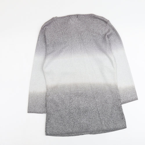 Sky Designs Womens Silver Round Neck Viscose Pullover Jumper Size 8