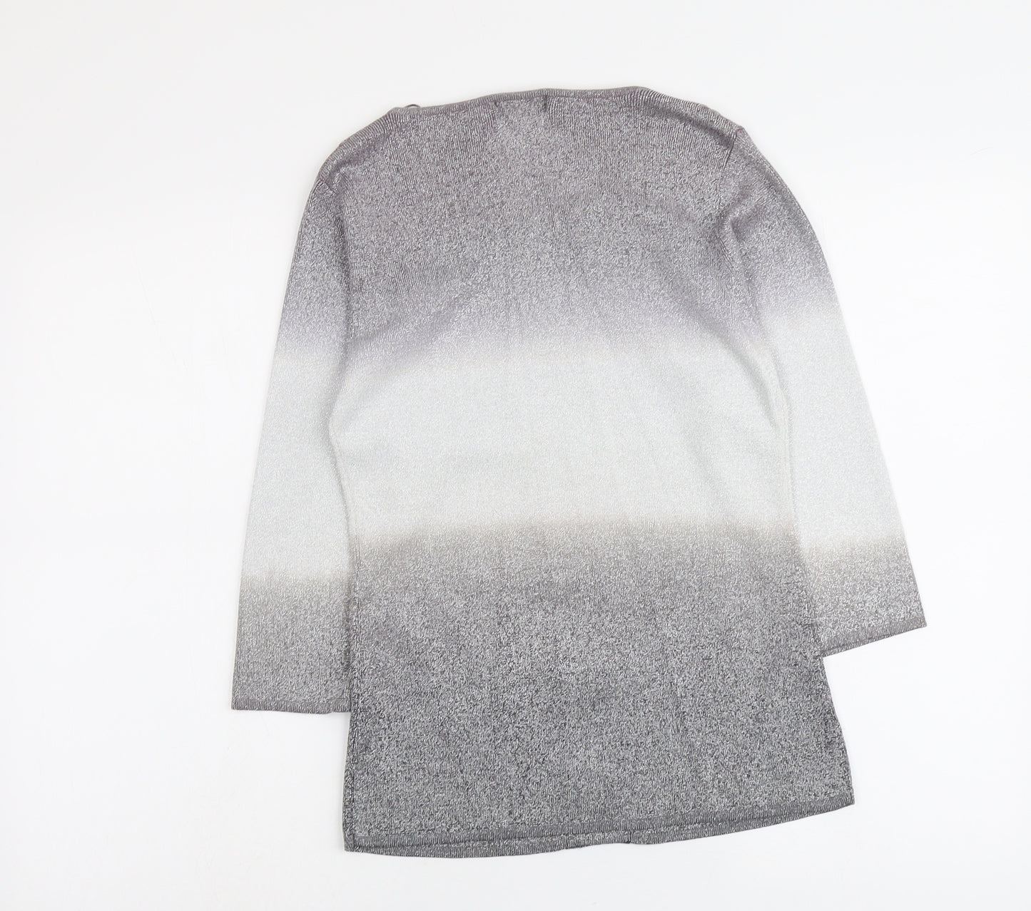 Sky Designs Womens Silver Round Neck Viscose Pullover Jumper Size 8