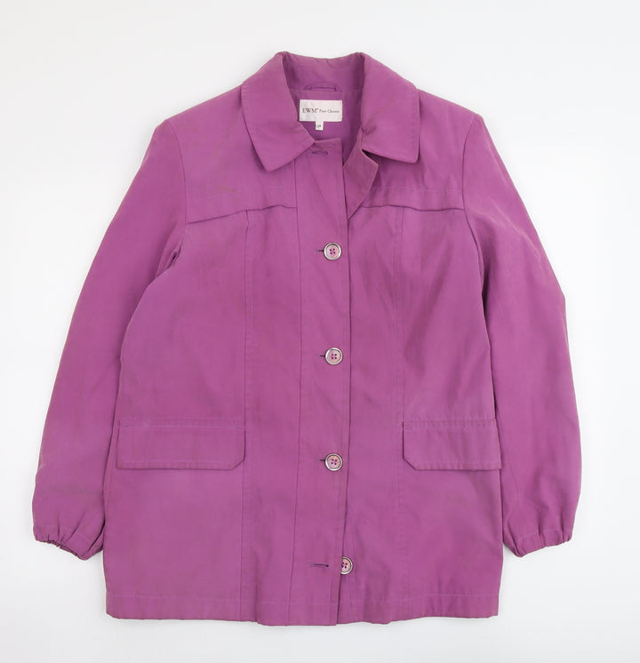 EWM Womens Purple Jacket Size 14 Button