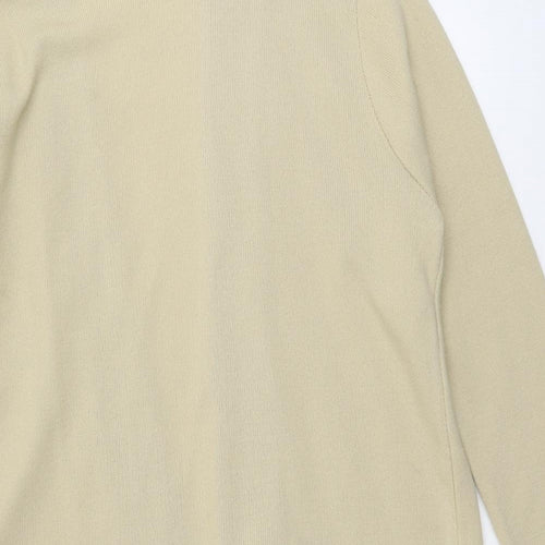 Lizzi Clarke Womens Beige V-Neck Acrylic Cardigan Jumper Size L