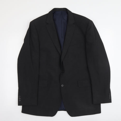 Debenhams Mens Grey Polyester Jacket Suit Jacket Size L Regular