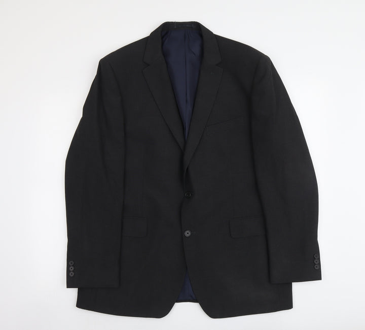 Debenhams Mens Grey Polyester Jacket Suit Jacket Size L Regular