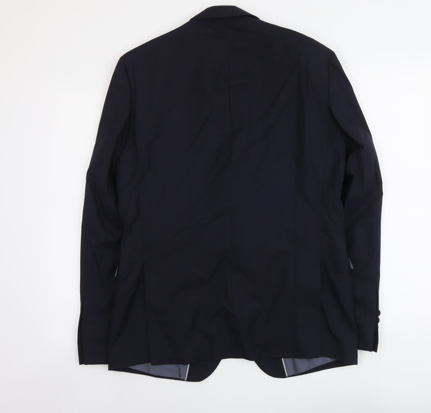 Marks and Spencer Mens Blue Wool Jacket Suit Jacket Size M Regular