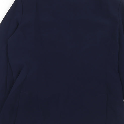Sutton Studio Womens Blue Triacetate Jacket Suit Jacket Size 8