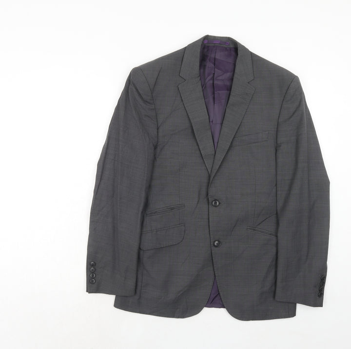 Marks and Spencer Mens Grey Wool Jacket Suit Jacket Size 38 Regular