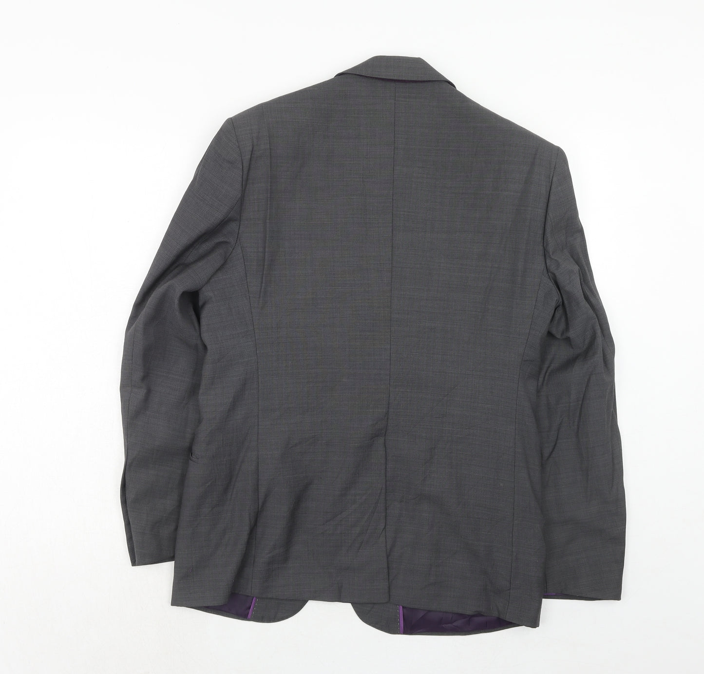 Marks and Spencer Mens Grey Wool Jacket Suit Jacket Size 38 Regular
