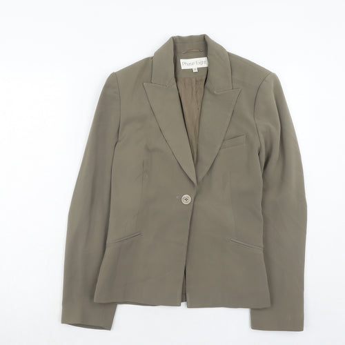 Phase Eight Womens Brown Polyester Jacket Blazer Size 12