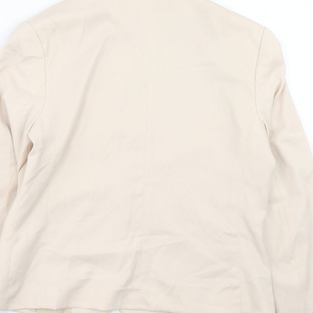 H&M Womens Pink Polyester Jacket Blazer Size 10