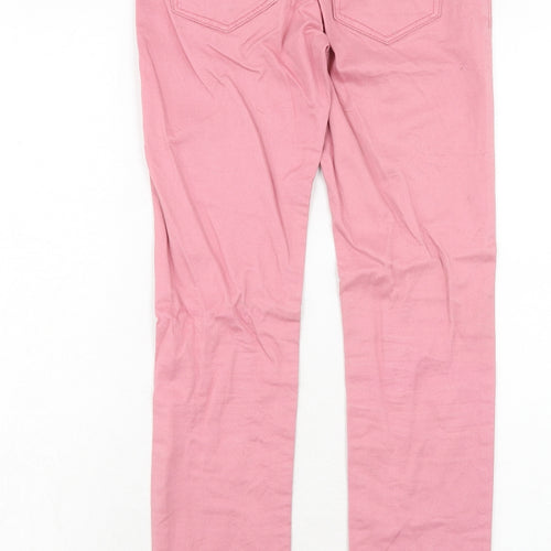Johnnie B Womens Pink Cotton Straight Jeans Size 26 in Regular Zip