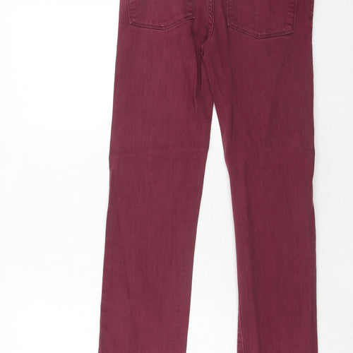 Gap Girls Purple Cotton Skinny Jeans Size 13 Years Regular Zip
