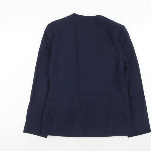 Debenhams Womens Blue Polyester Jacket Suit Jacket Size 10