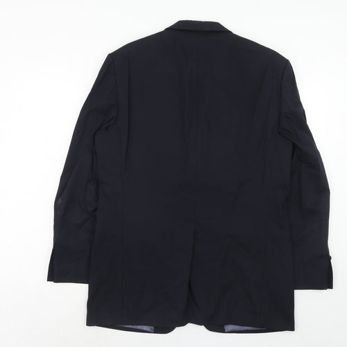 Marks and Spencer Mens Blue Wool Jacket Suit Jacket Size 40 Regular