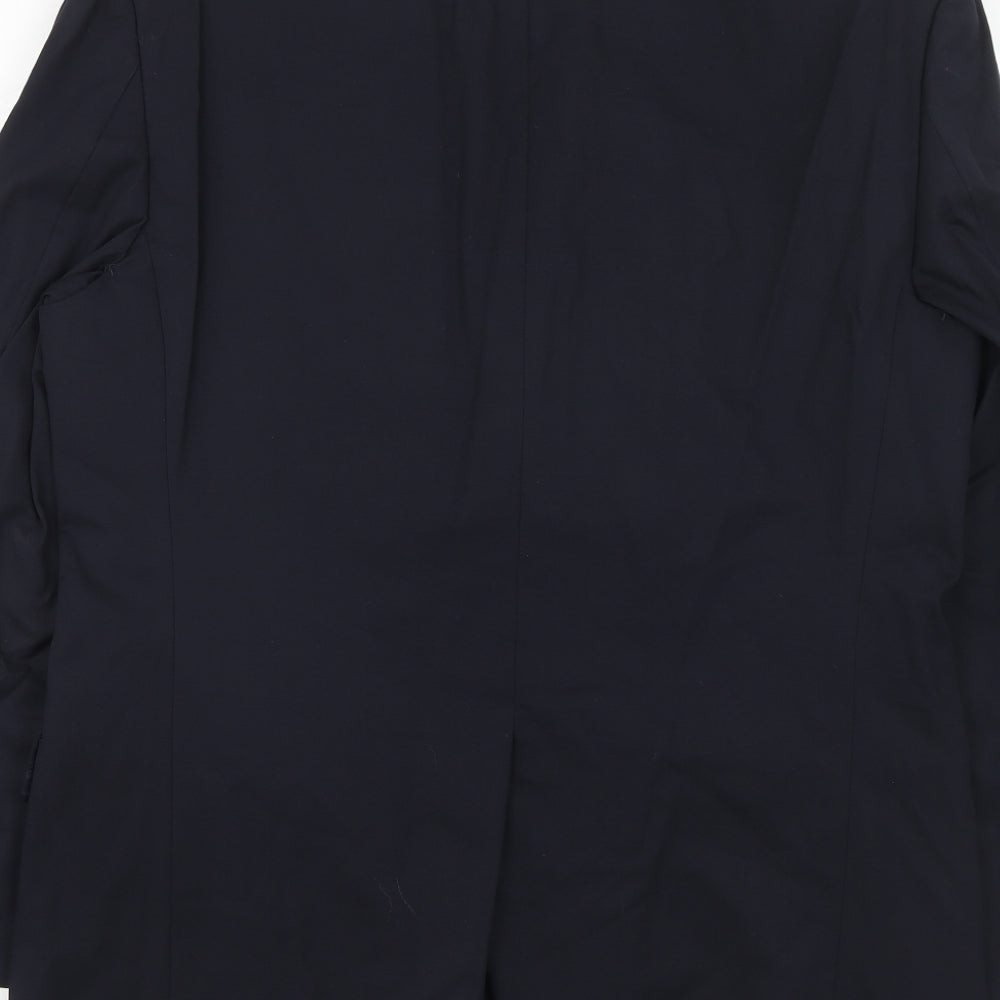Marks and Spencer Mens Blue Wool Jacket Suit Jacket Size 40 Regular
