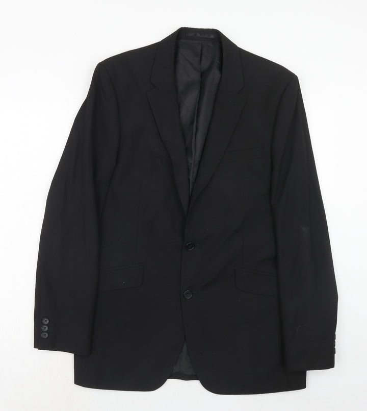 Suit Direct Mens Black Polyester Jacket Suit Jacket Size 40 Regular