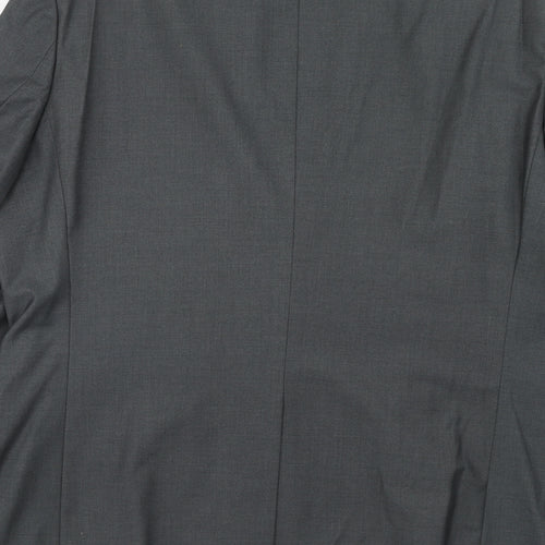 NEXT Mens Grey Polyester Jacket Suit Jacket Size 44 Regular