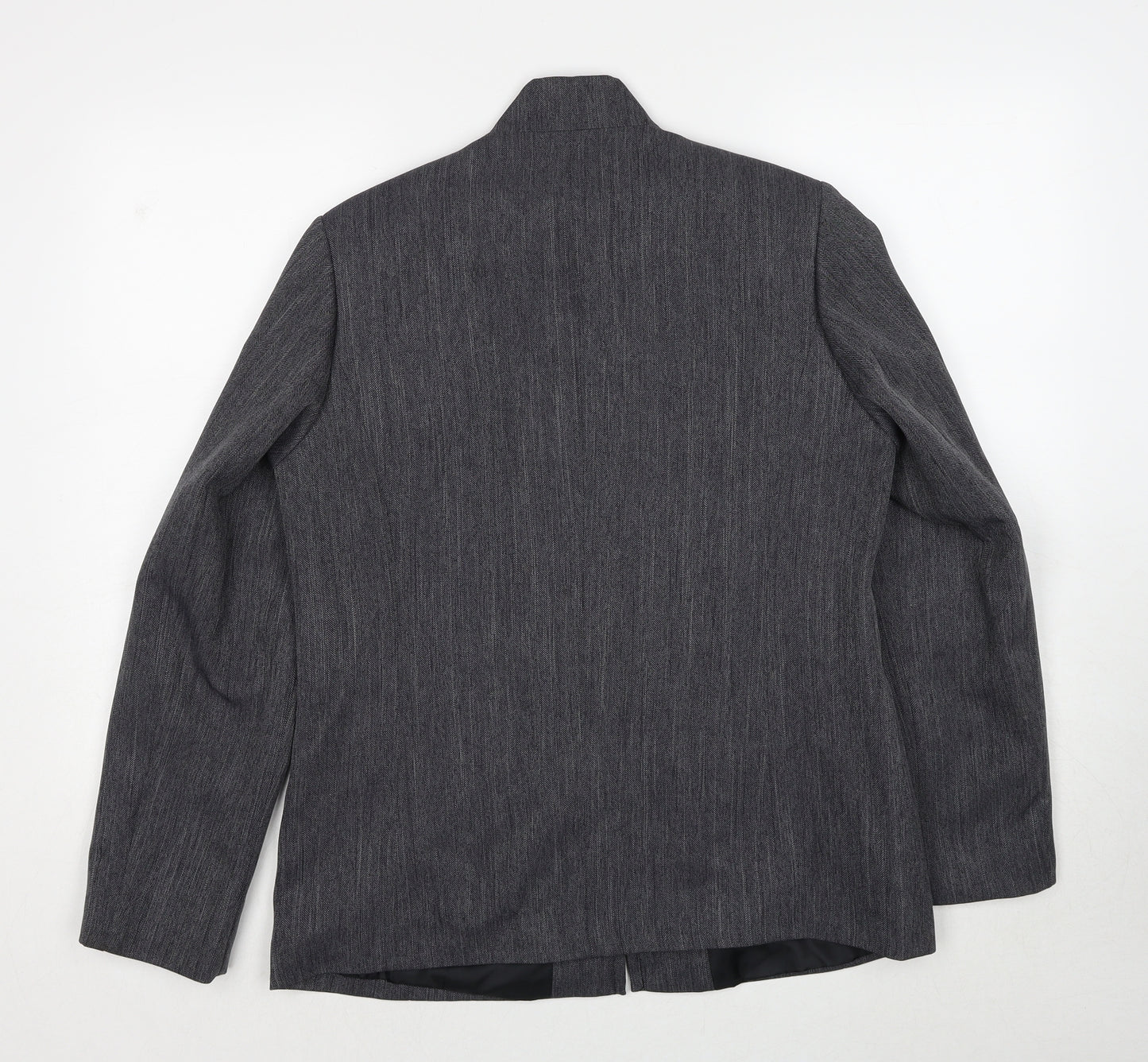 Cotton Traders Womens Grey Geometric Jacket Size 12 Zip
