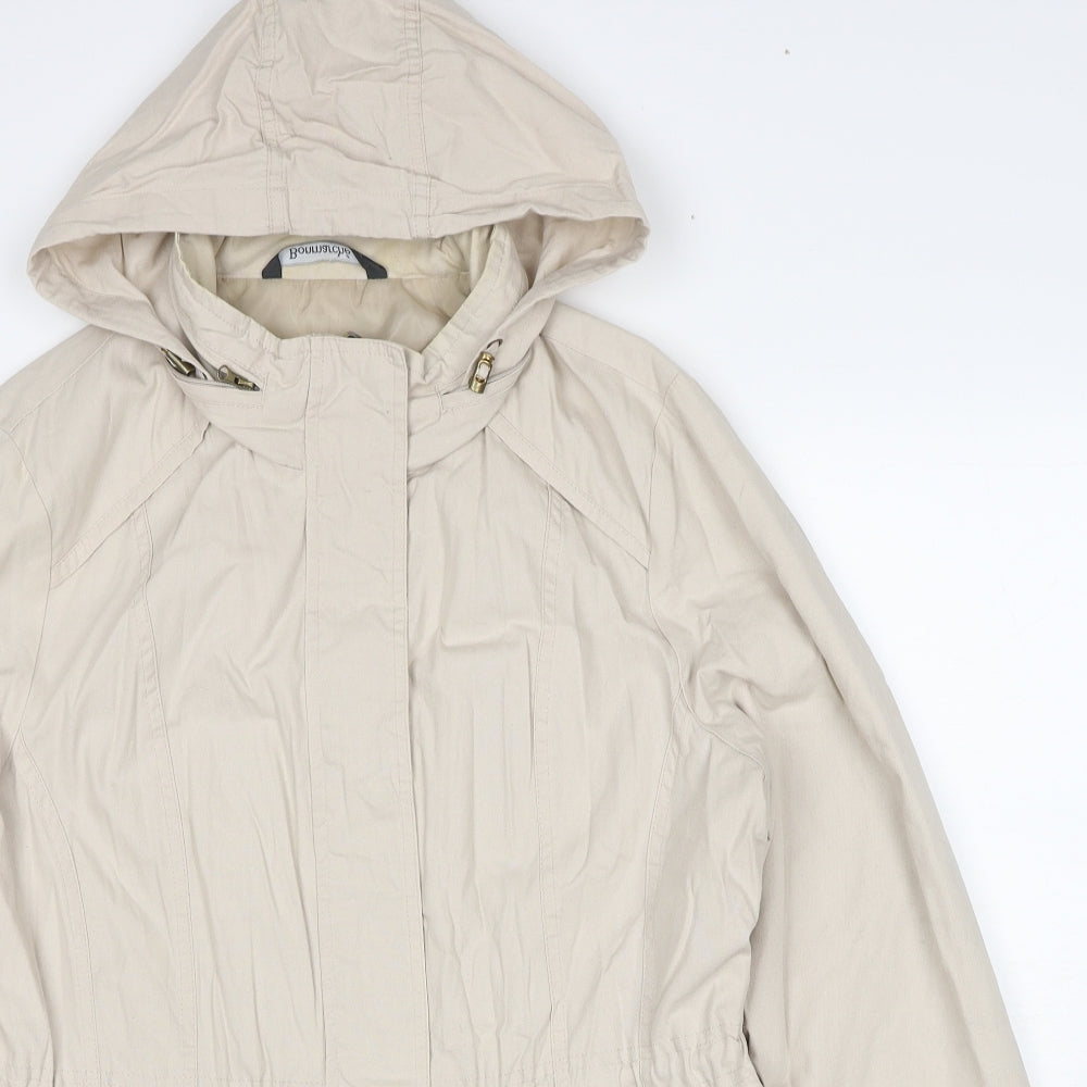 Bonmarché Womens Beige Jacket Size 16 Zip