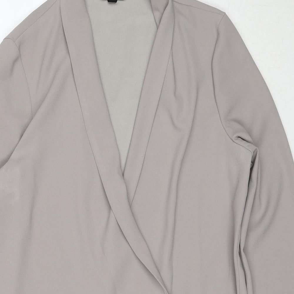 Topshop Womens Beige Jacket Size 10 Button