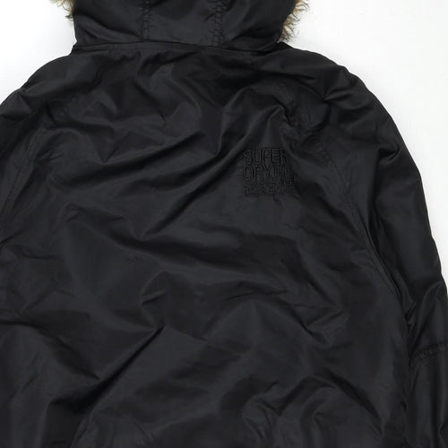 Superdry Womens Black Jacket Size L Zip