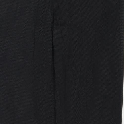 Marefa Womens Black Polyester Trousers Size 28 in Regular Zip