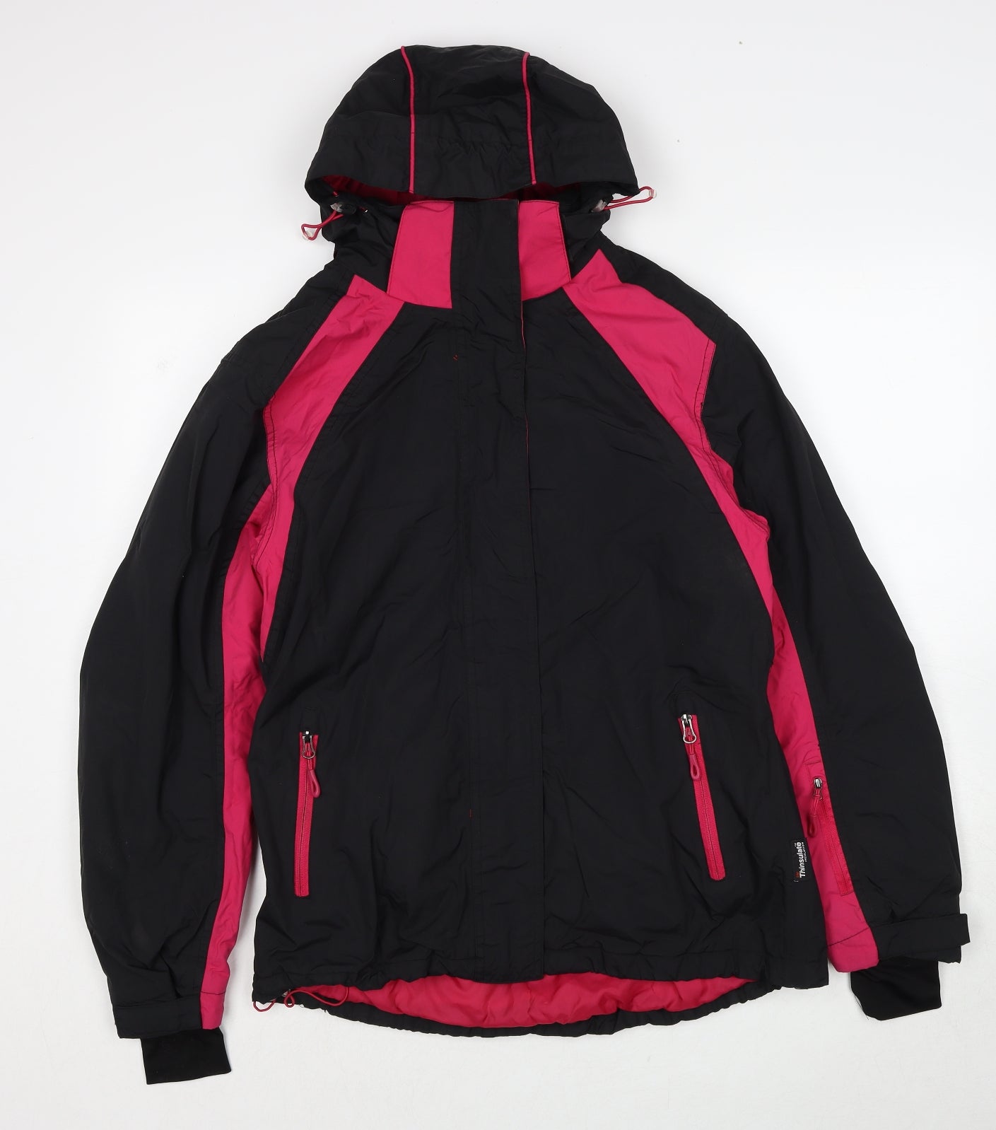 Crane Womens Black Ski Jacket Jacket Size M Zip