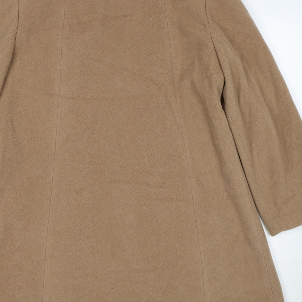 Eastex Womens Beige Overcoat Coat Size 10 Button