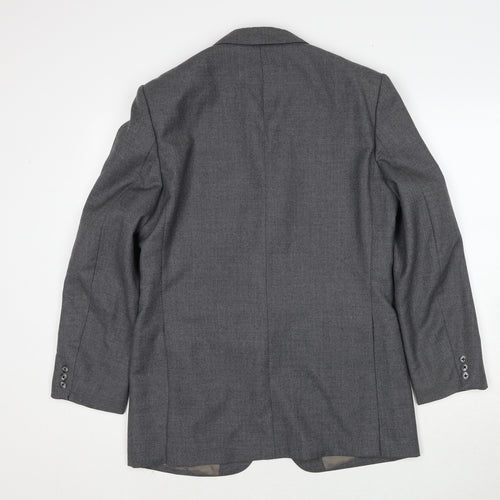 Guards London Mens Grey Wool Jacket Suit Jacket Size 40 Regular
