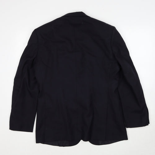 Marks and Spencer Mens Blue Polyester Jacket Suit Jacket Size 40 Regular