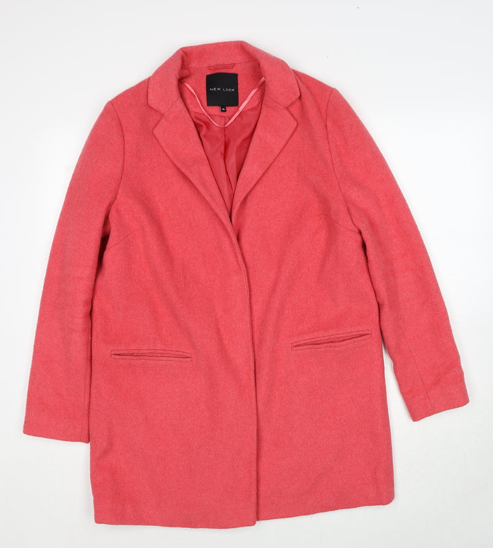 New Look Womens Pink Jacket Size 10 Button