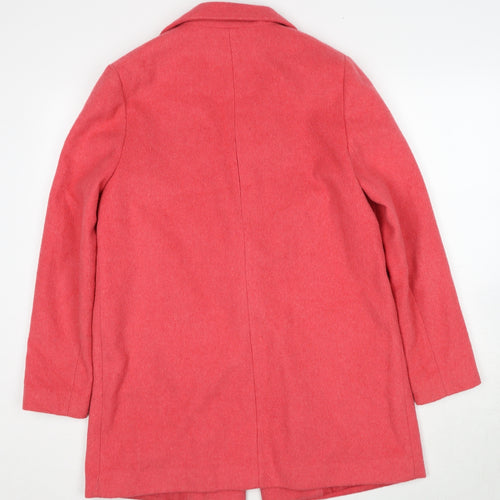 New Look Womens Pink Jacket Size 10 Button