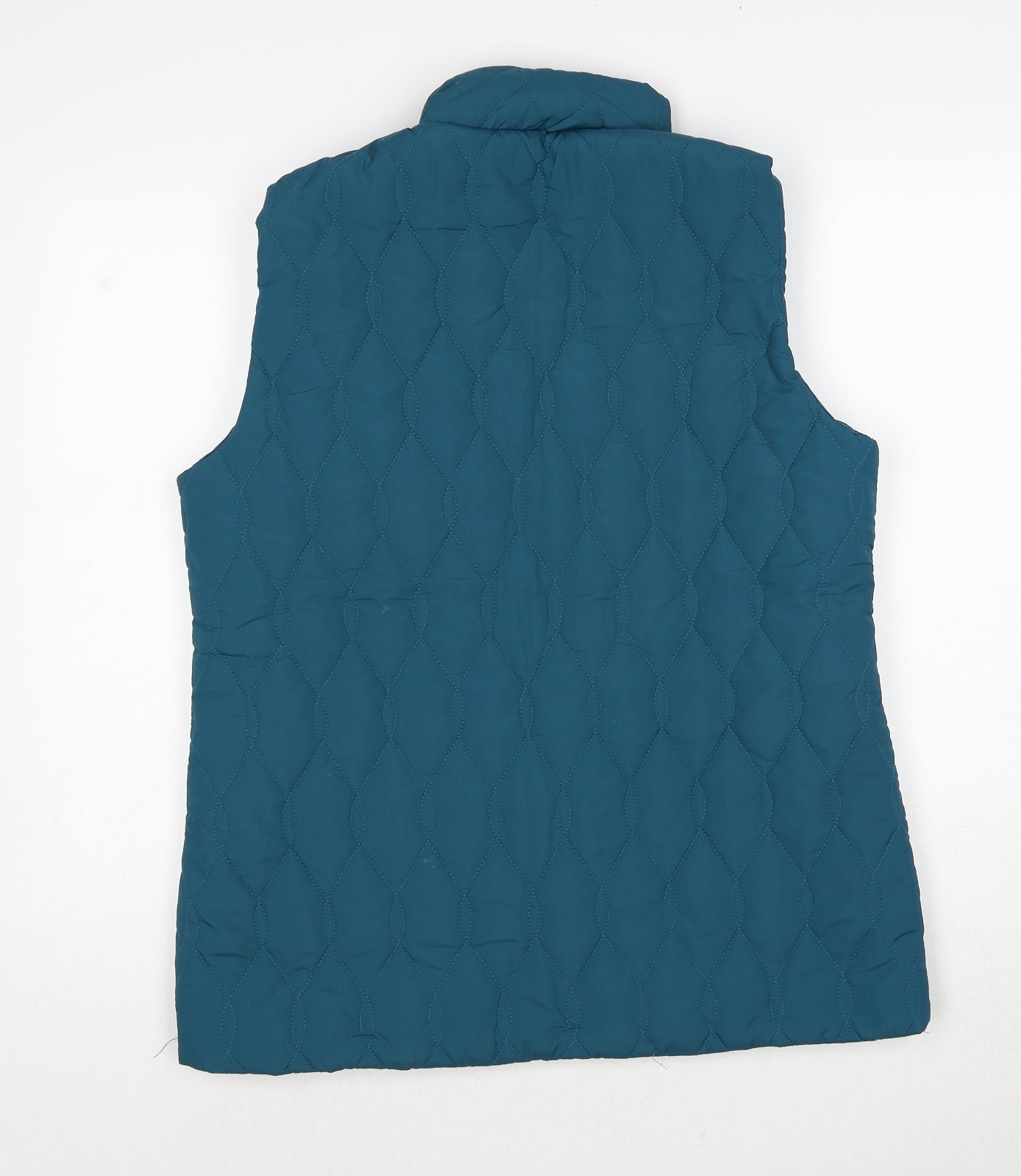 Pure & Natural Womens Blue Gilet Jacket Size 14 Zip