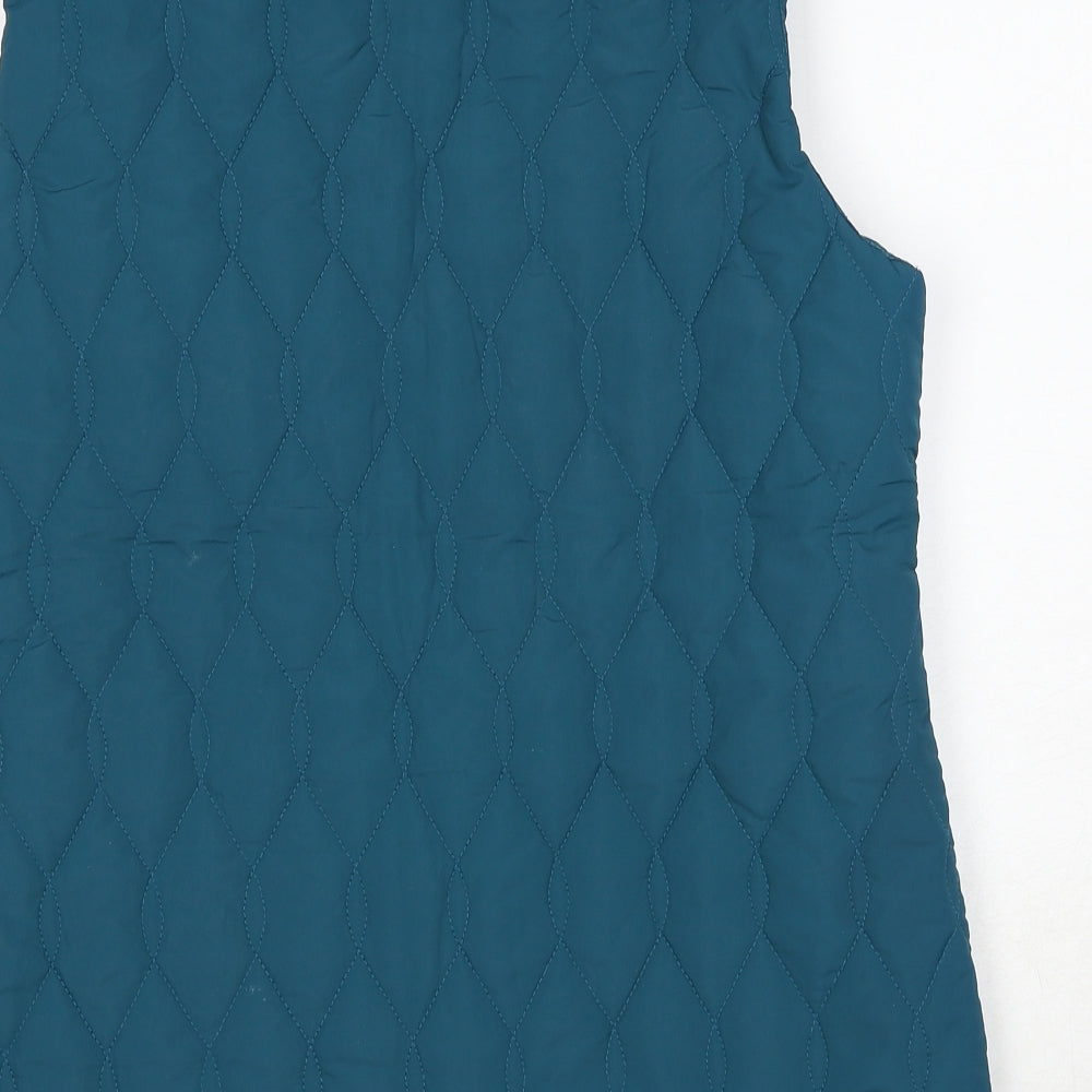 Pure & Natural Womens Blue Gilet Jacket Size 14 Zip