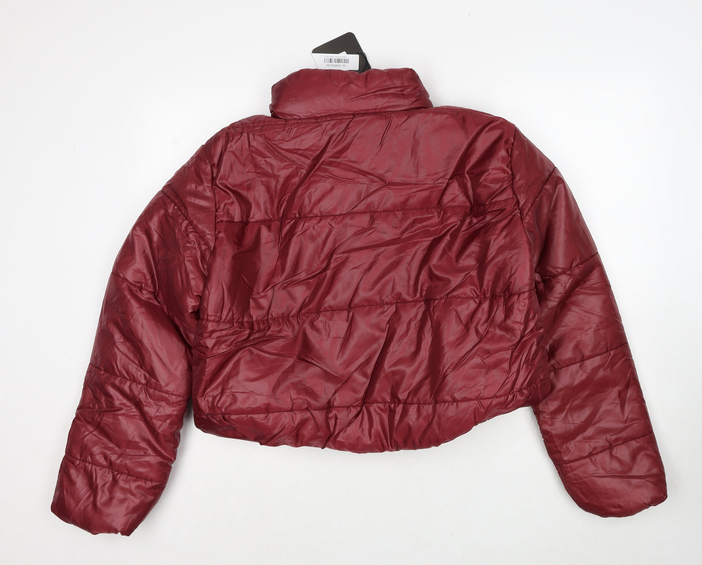 Rising international Womens Red Puffer Jacket Jacket Size XL Zip
