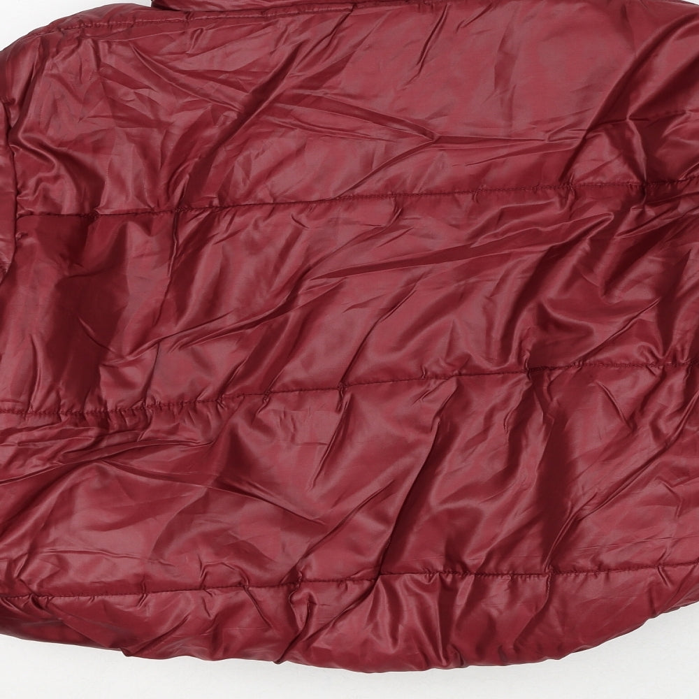 Rising international Womens Red Puffer Jacket Jacket Size XL Zip