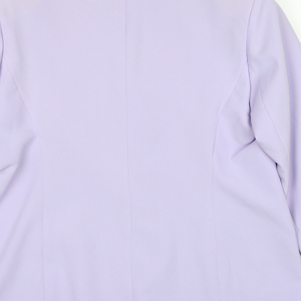 Classics Womens Purple Jacket Blazer Size 16 Button
