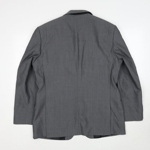 Debenhams Mens Grey Wool Jacket Suit Jacket Size 42 Regular