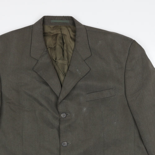 Jonathan Adams Mens Brown Polyacrylate Fibre Jacket Suit Jacket Size 42 Regular