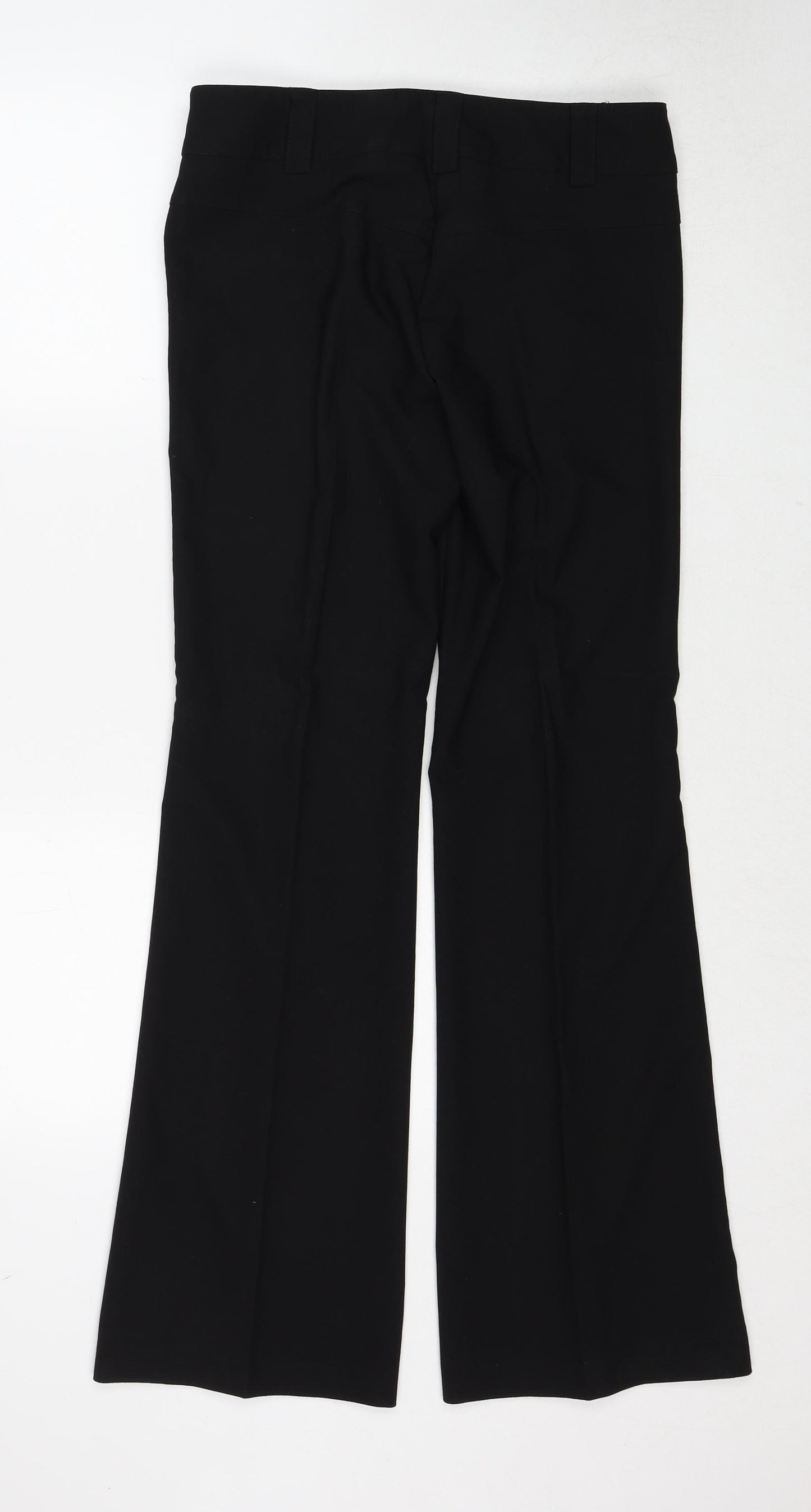 Select Womens Black Polyester Trousers Size 10 Regular Zip