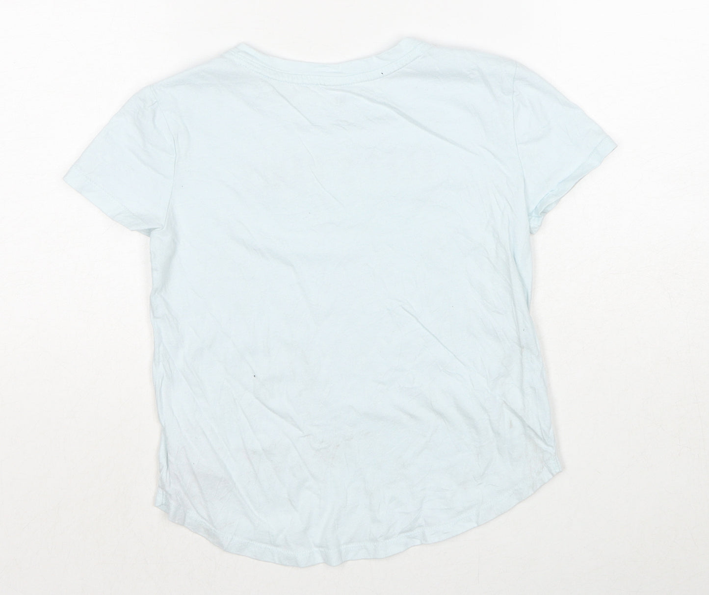 Gap Girls Blue Cotton Pullover T-Shirt Size S Round Neck Pullover - Llet's Dance