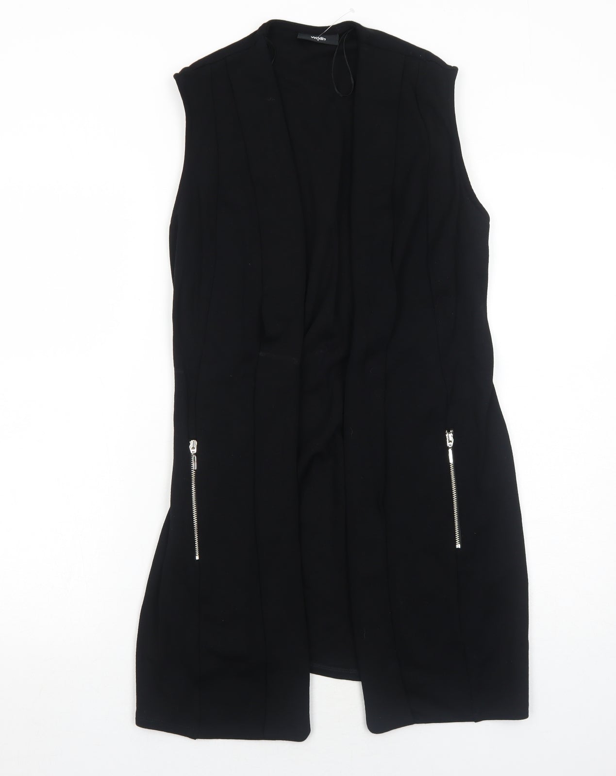 Wallis Womens Black Gilet Jacket Size S