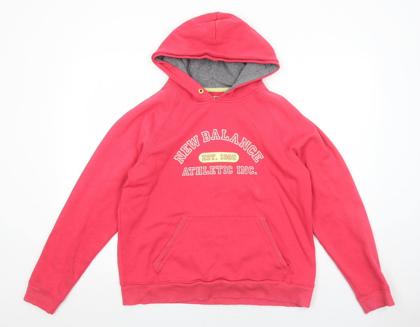 New Balance Womens Pink Cotton Pullover Hoodie Size XL Pullover