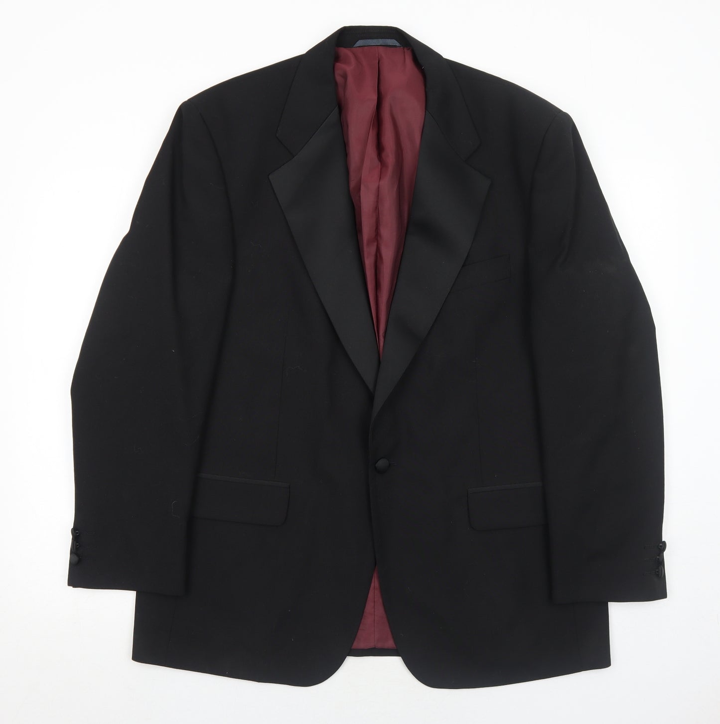 Hawksmoor Mens Black Polyester Jacket Suit Jacket Size 42 Regular