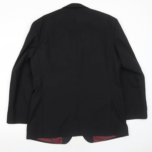 Hawksmoor Mens Black Polyester Jacket Suit Jacket Size 42 Regular